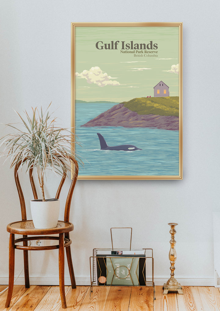 Gulf Islands National Park Reserve Canada Travel Poster