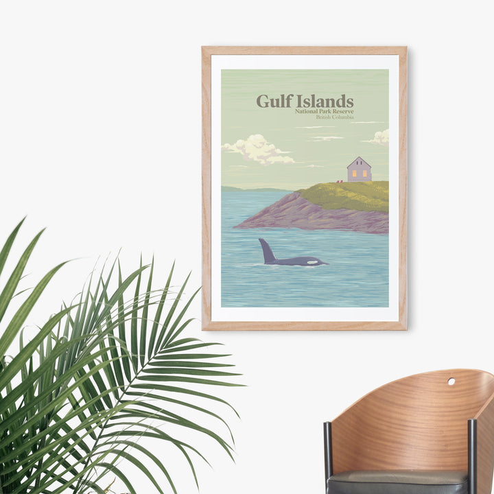 Gulf Islands National Park Reserve Canada Travel Poster