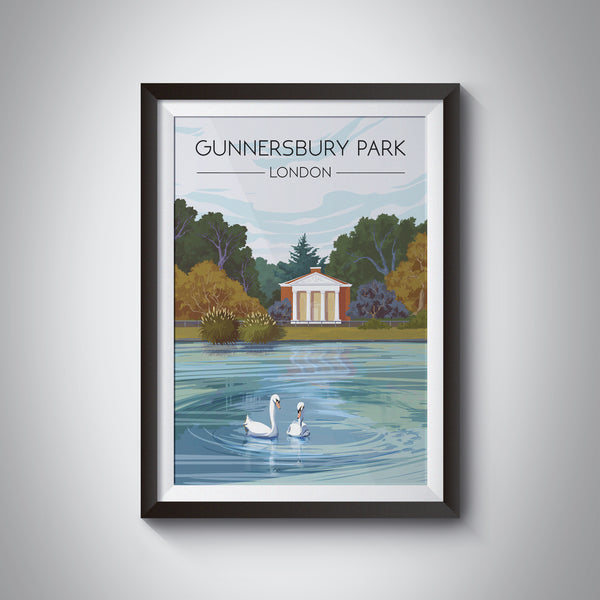 Gunnersbury Park London Travel Poster