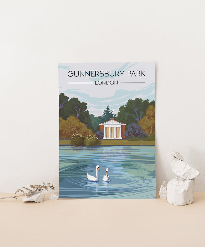 Gunnersbury Park London Travel Poster