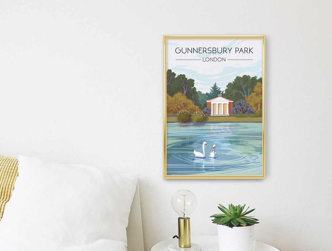 Gunnersbury Park London Travel Poster