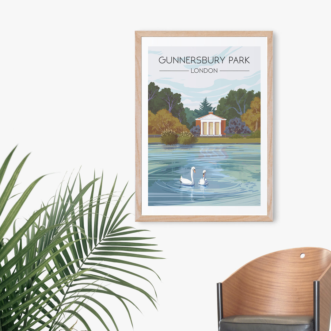 Gunnersbury Park London Travel Poster