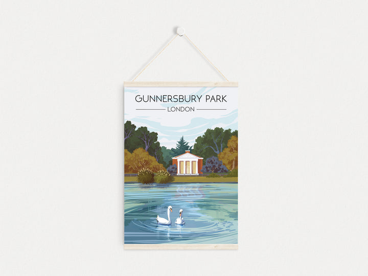 Gunnersbury Park London Travel Poster