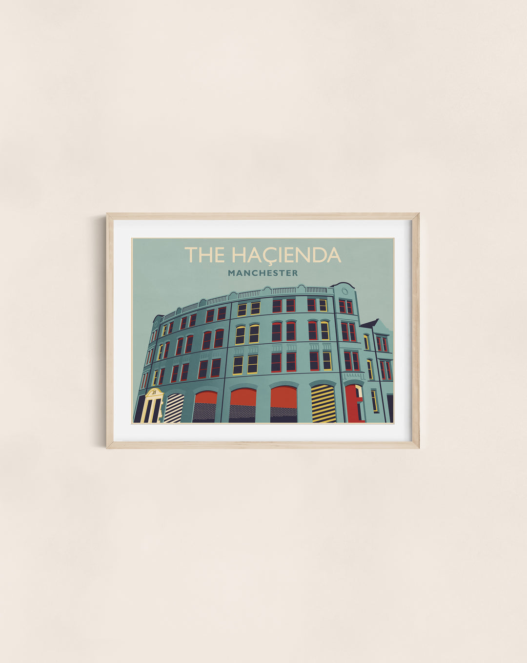 Hacienda Manchester Travel Poster