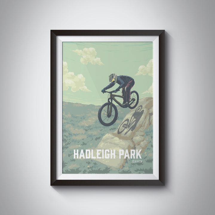 Hadleigh Park Mountain Biking Travel Poster