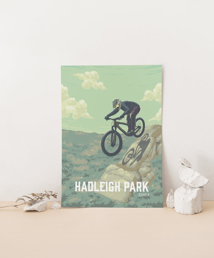 Hadleigh Park Mountain Biking Travel Poster