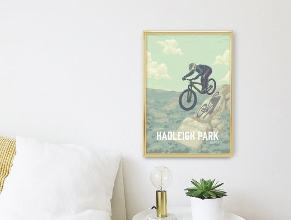 Hadleigh Park Mountain Biking Travel Poster
