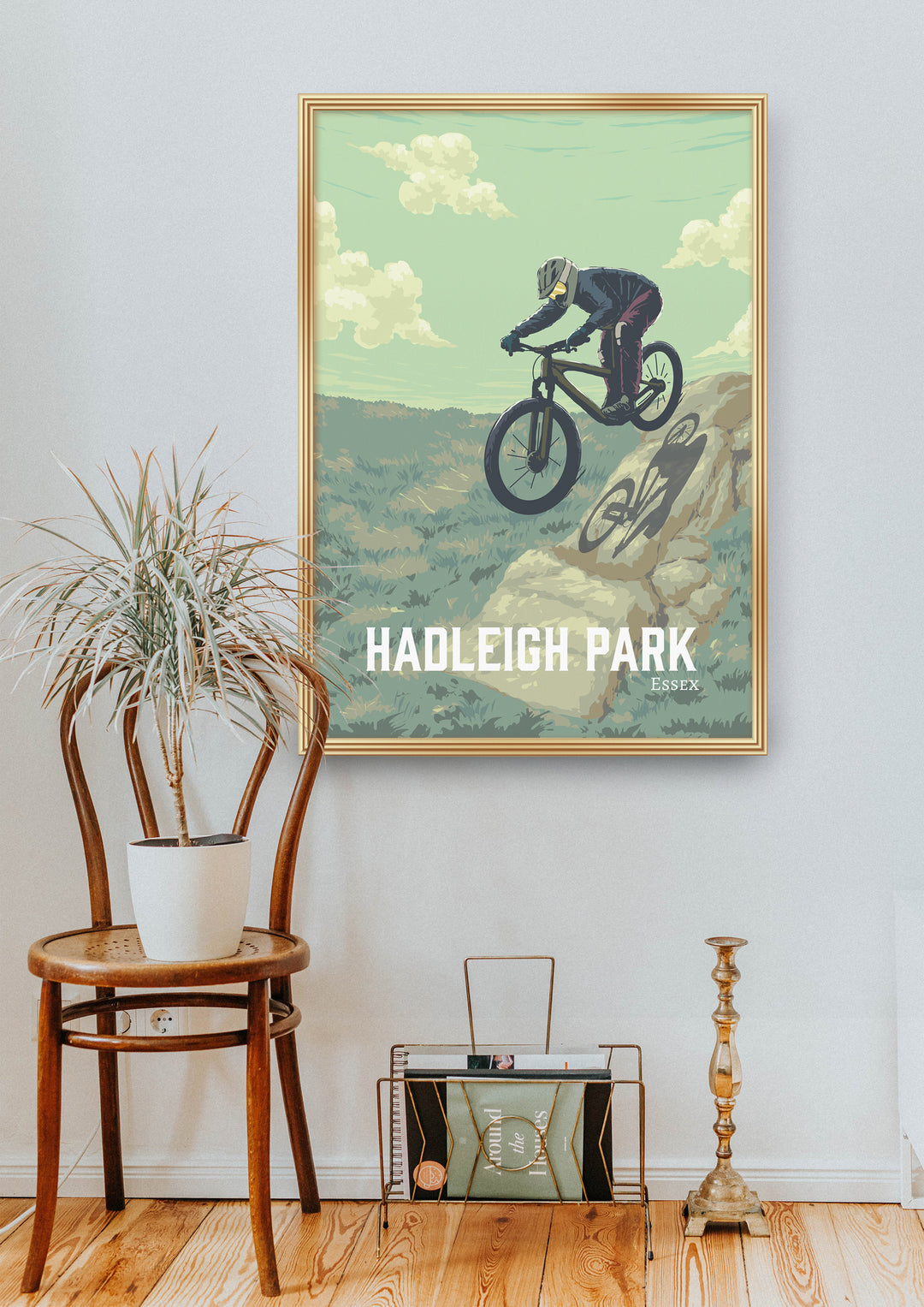 Hadleigh Park Mountain Biking Travel Poster