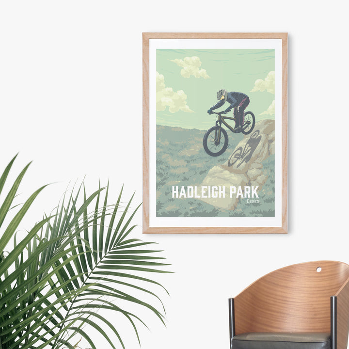 Hadleigh Park Mountain Biking Travel Poster