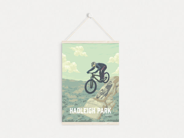 Hadleigh Park Mountain Biking Travel Poster