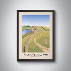 Hadrian's Wall Path National Trail Travel Poster