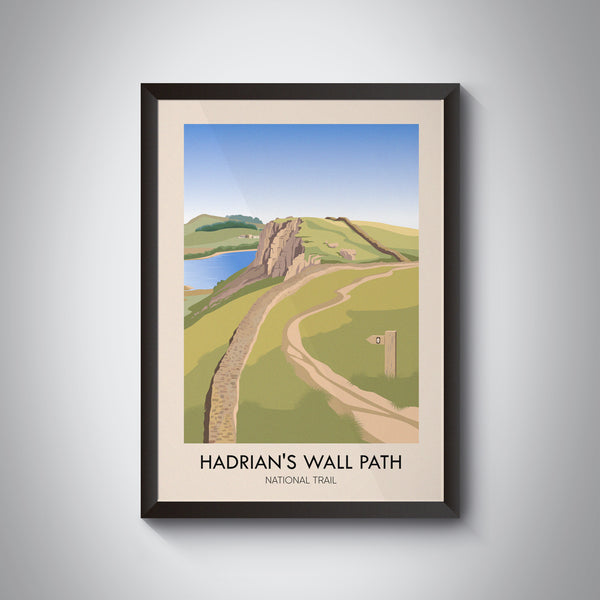 Hadrian's Wall Path National Trail Travel Poster