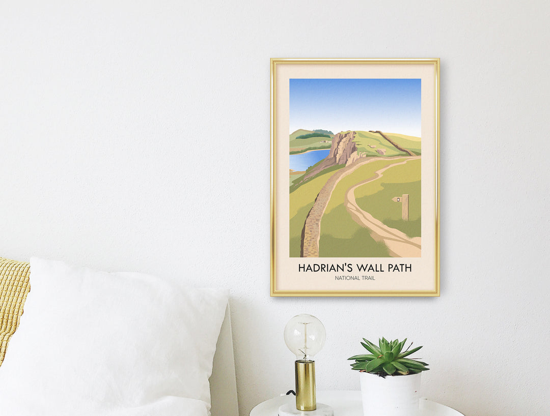 Hadrian's Wall Path National Trail Travel Poster