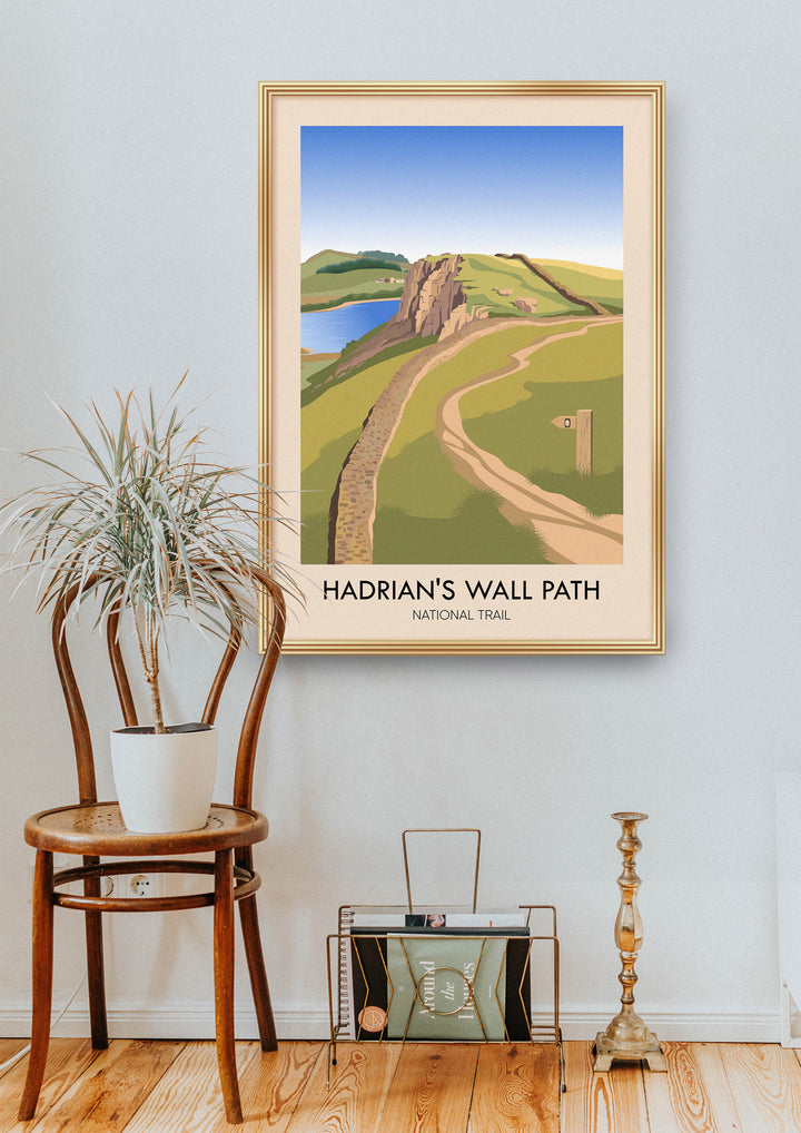 Hadrian's Wall Path National Trail Travel Poster