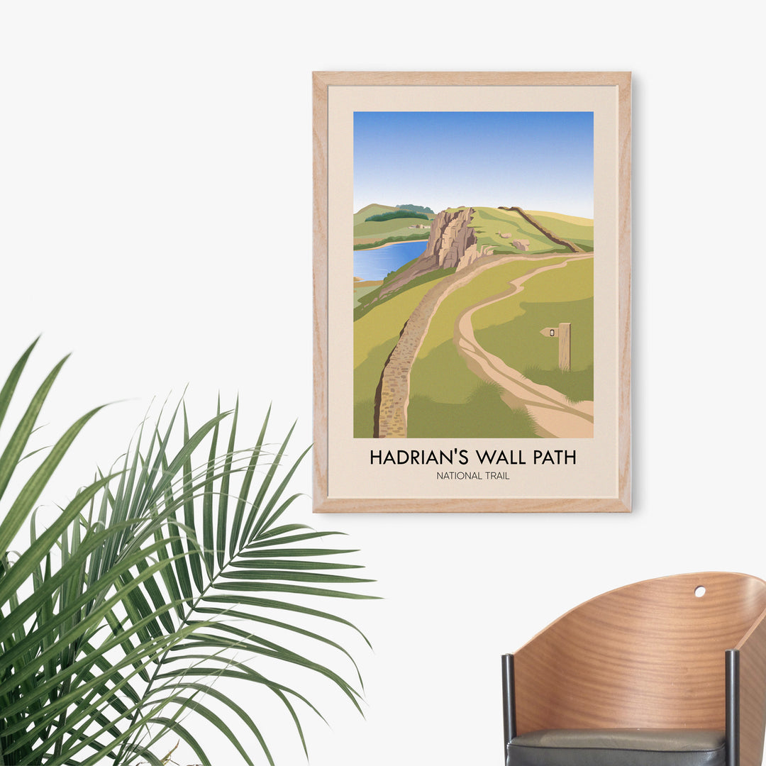 Hadrian's Wall Path National Trail Travel Poster