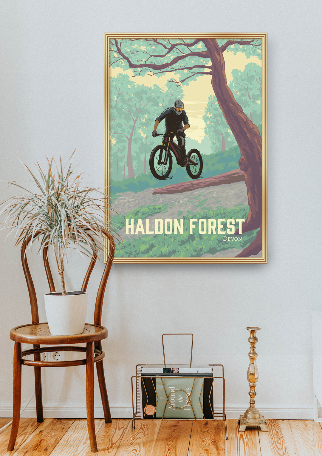 Haldon Forest Mountain Biking Travel Poster