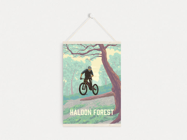 Haldon Forest Mountain Biking Travel Poster