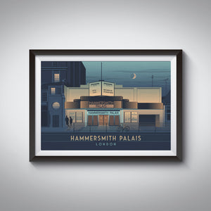 Hammersmith Palais Theatre London Travel Poster