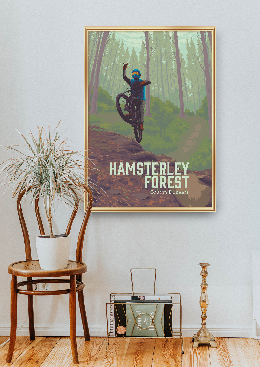 Hamsterley Forest Mountain Biking Travel Poster