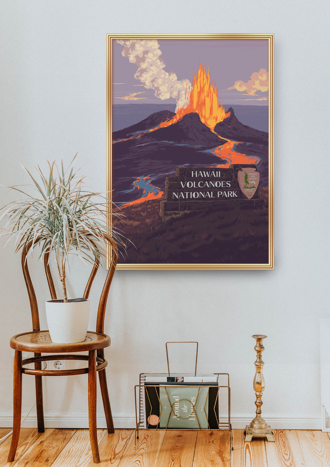 Hawaiʻi Volcanoes National Park Travel Poster