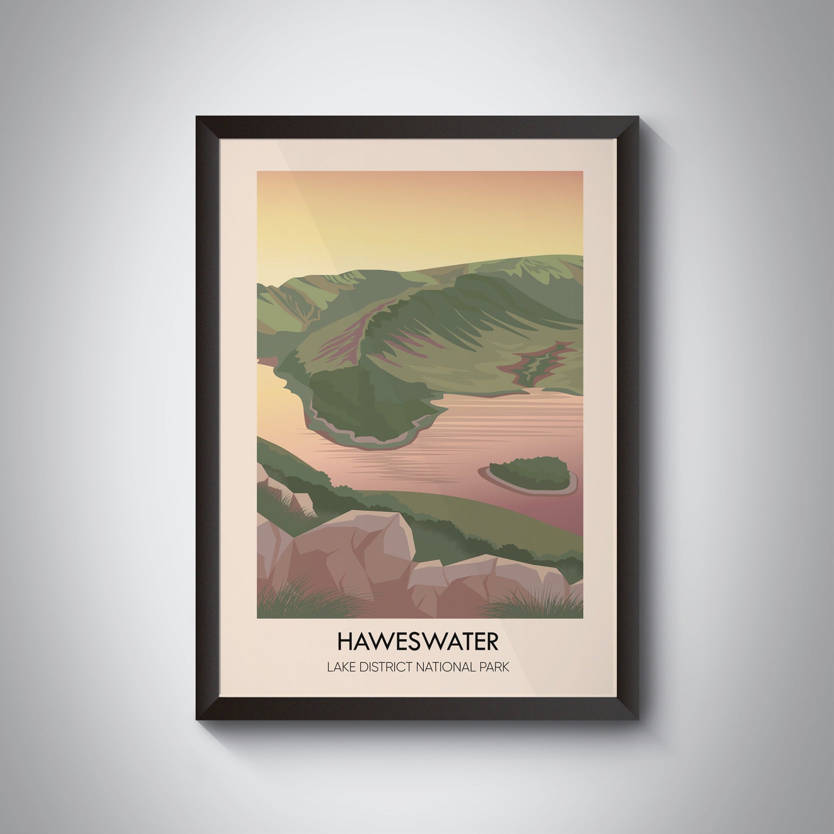 Haweswater Lake District Travel Poster