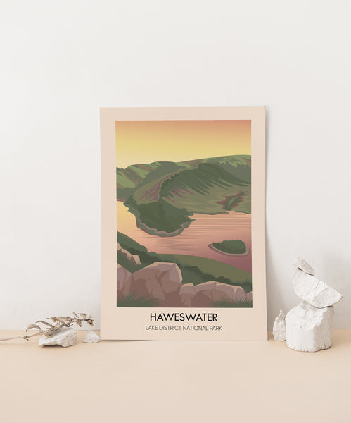 Haweswater Lake District Travel Poster