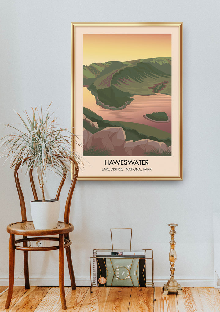 Haweswater Lake District Travel Poster