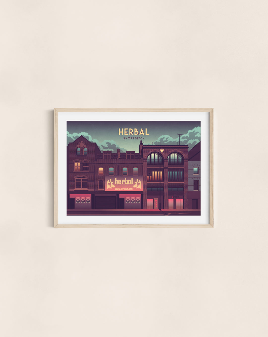 Herbal Shoreditch Nightclub Travel Poster