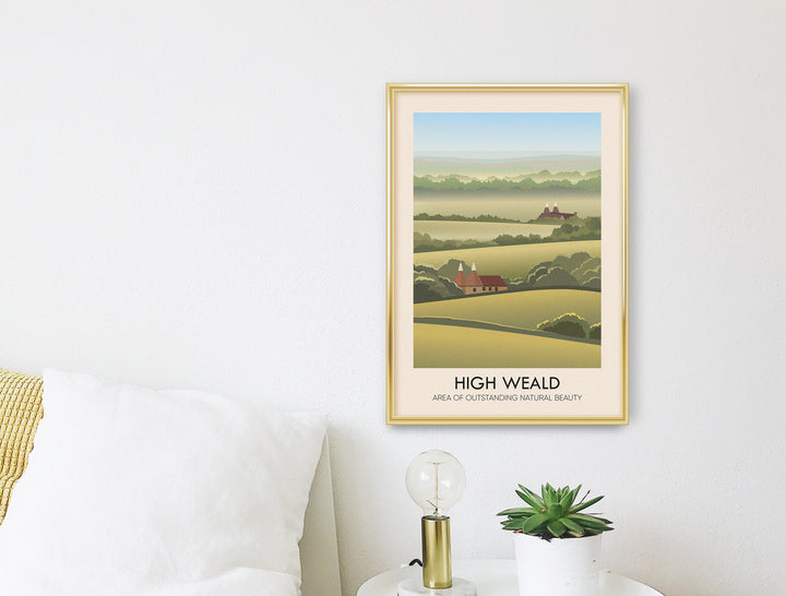 High Weald AONB Travel Poster