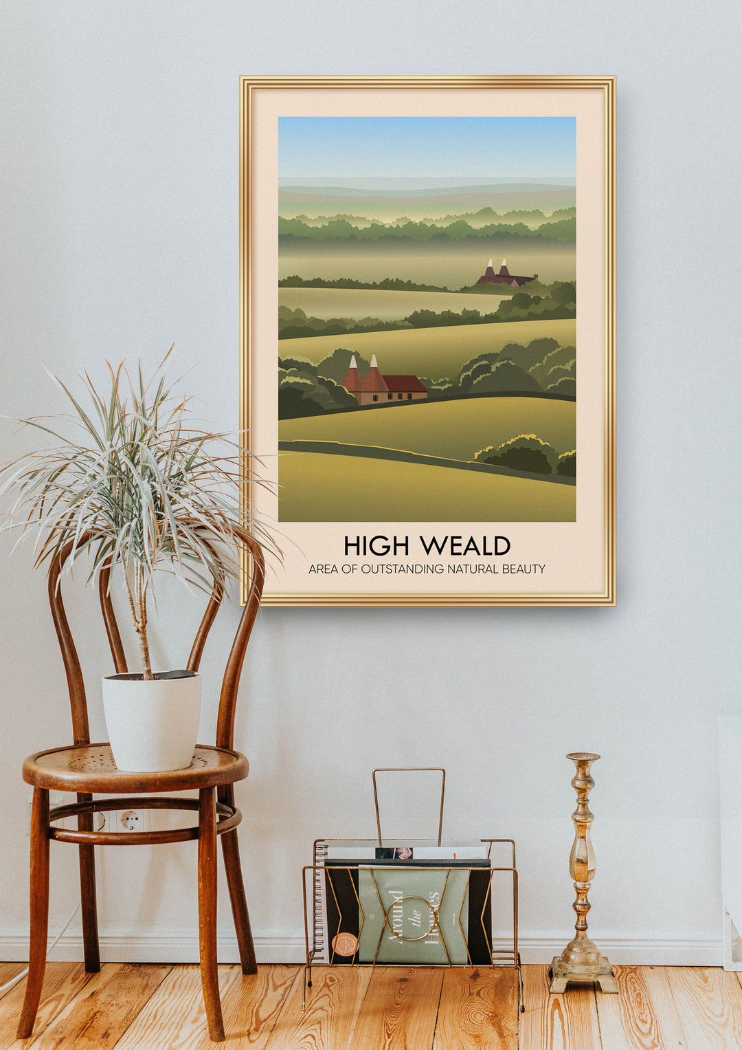 High Weald AONB Travel Poster