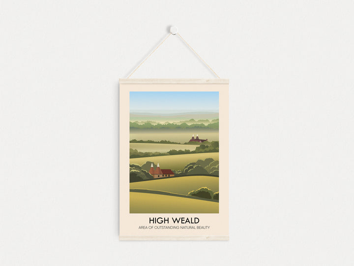 High Weald AONB Travel Poster