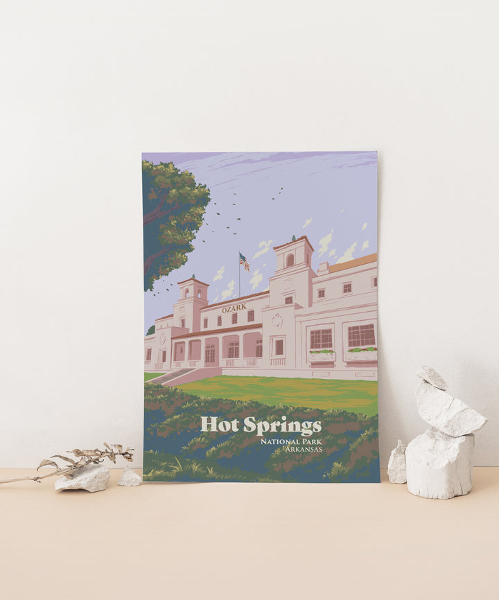 Hot Springs National Park Travel Poster