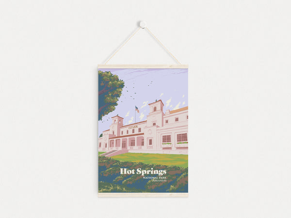 Hot Springs National Park Travel Poster