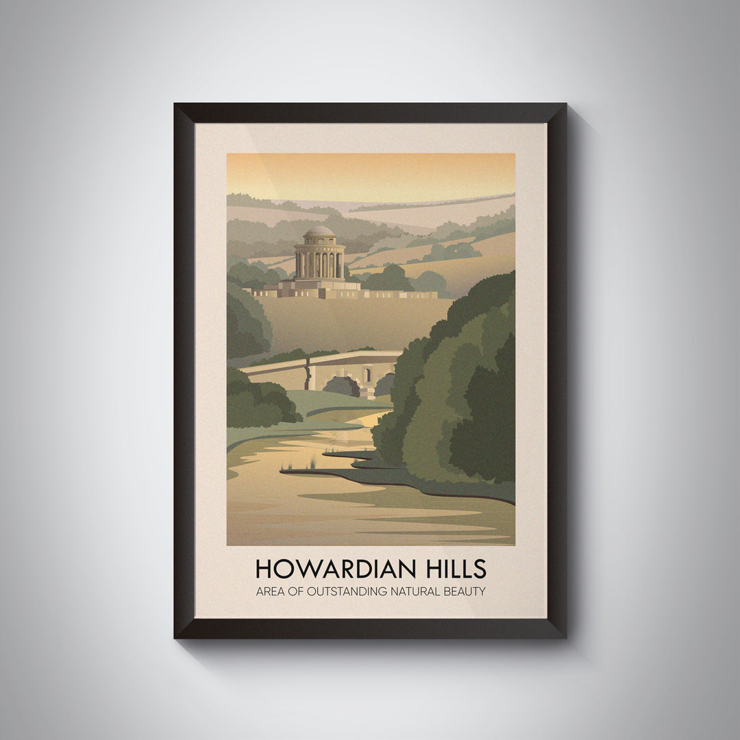 Howardian Hills AONB Travel Poster