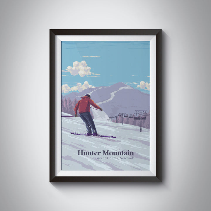 Hunter Mountain Ski Resort Travel Poster