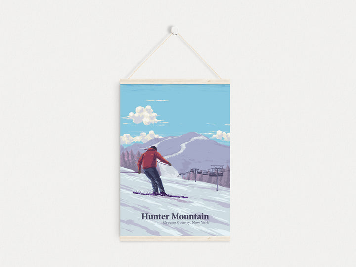 Hunter Mountain Ski Resort Travel Poster