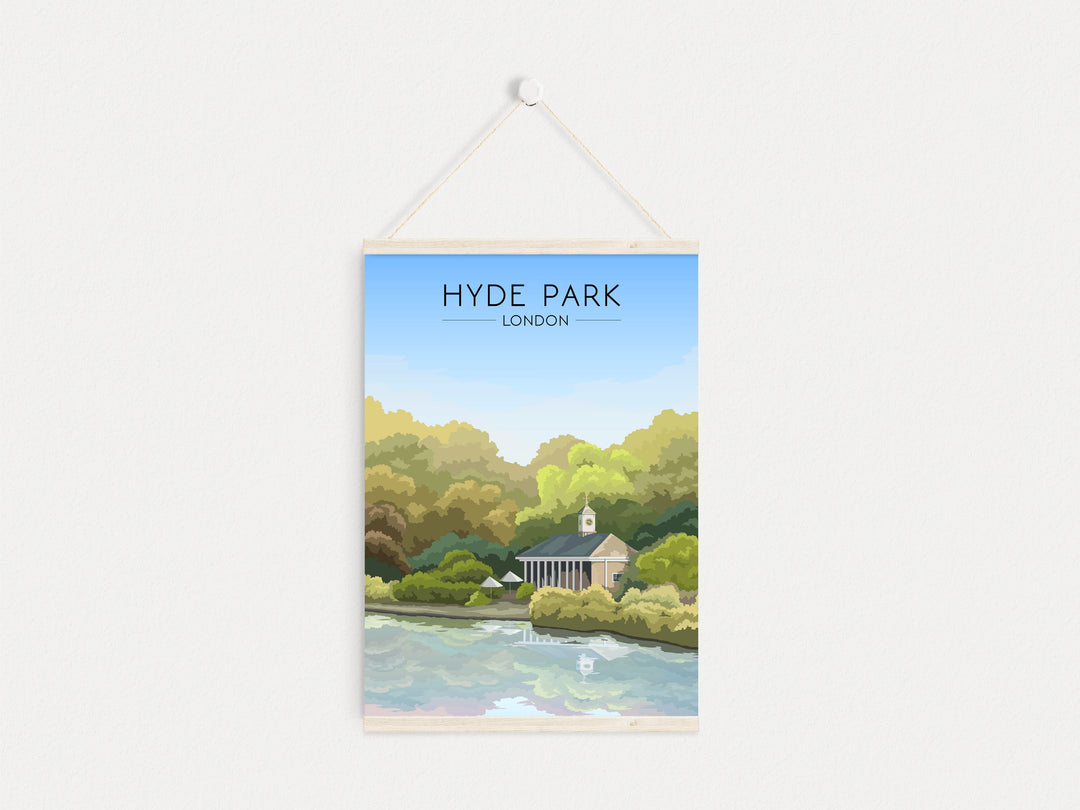 Hyde Park London Travel Poster