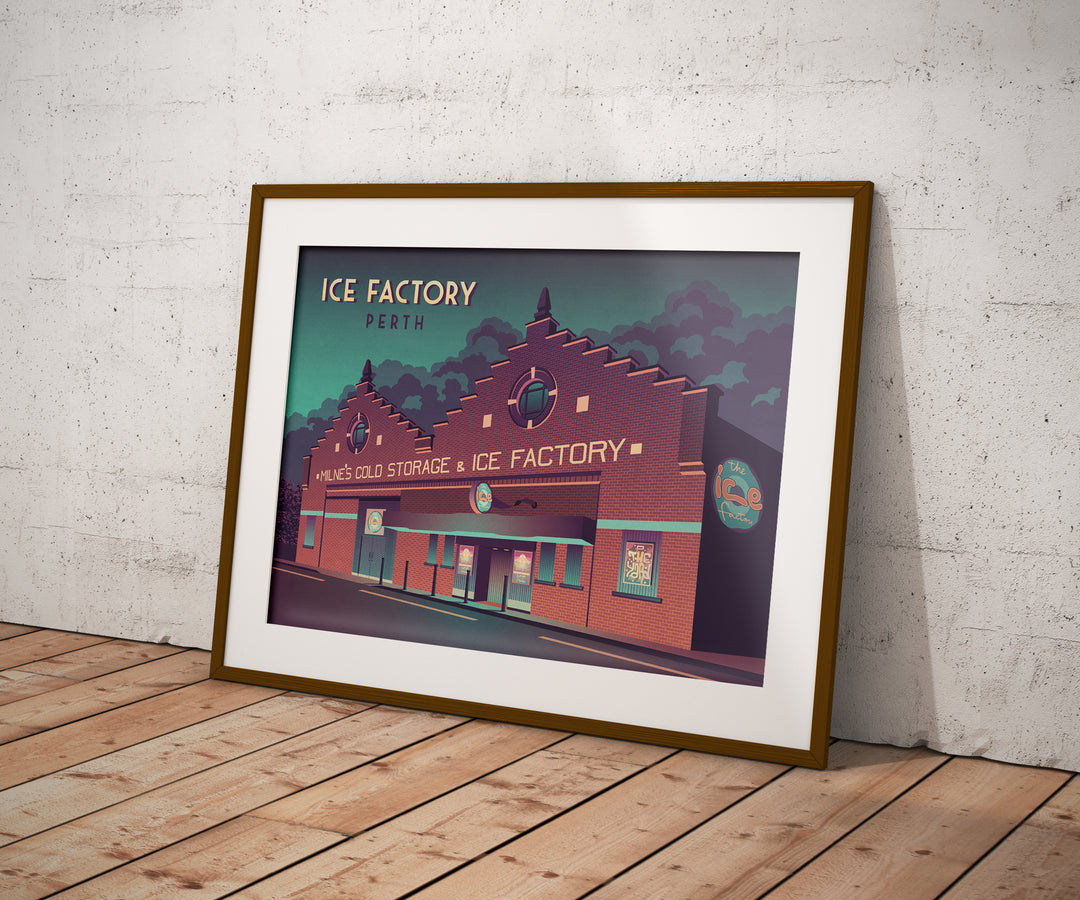 Ice Factory Perth Nightclub Travel Poster