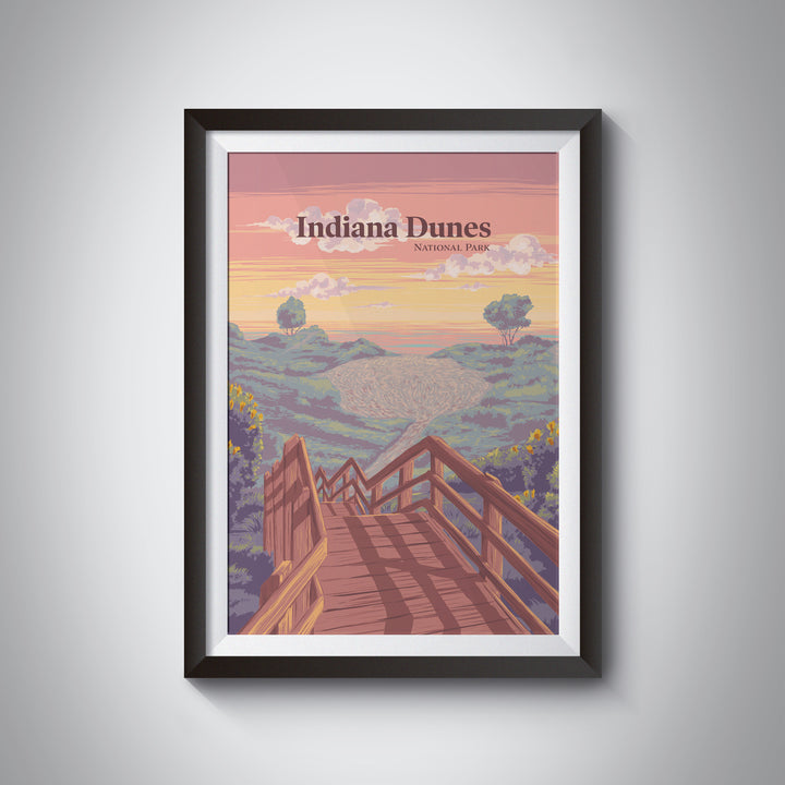 Indiana Dunes National Park Travel Poster