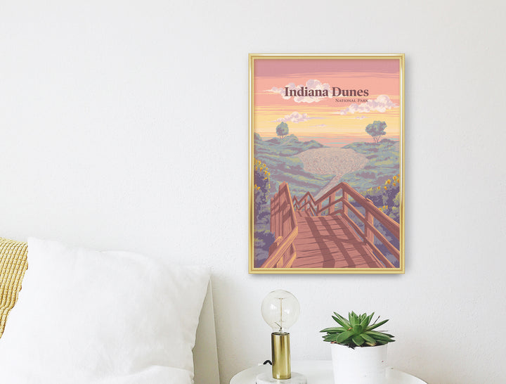 Indiana Dunes National Park Travel Poster