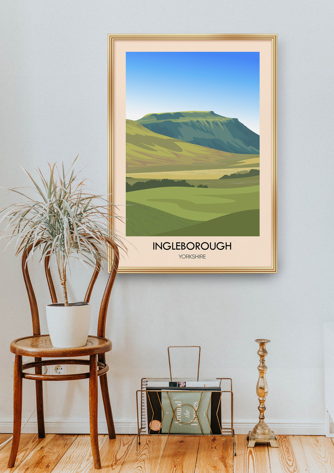 Ingleborough Yorkshire Dales Travel Poster