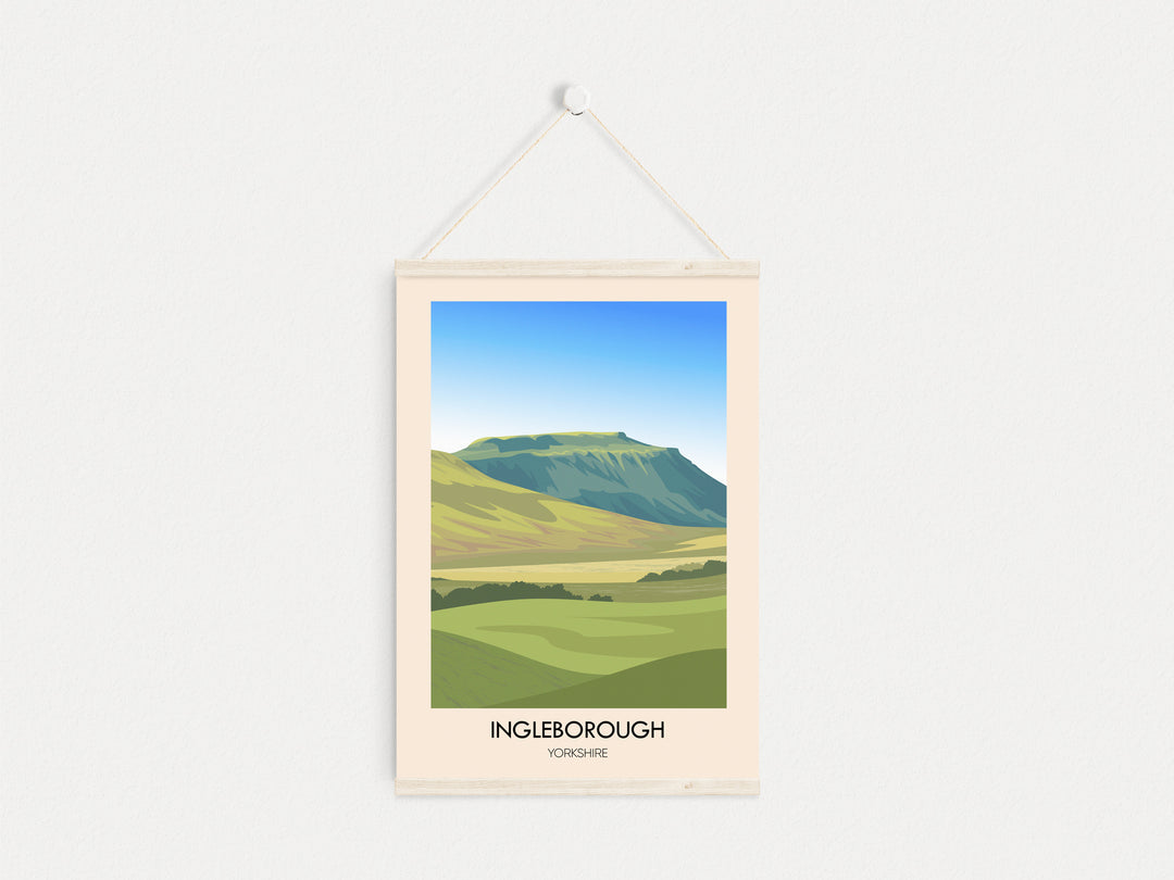 Ingleborough Yorkshire Dales Travel Poster