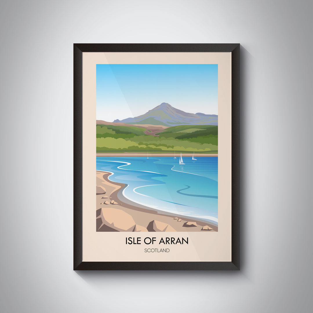 Isle of Arran Scotland Travel Poster