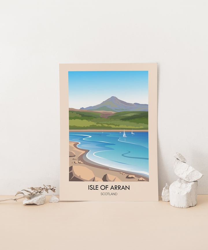 Isle of Arran Scotland Travel Poster