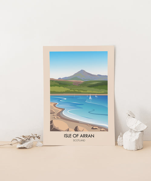 Isle of Arran Scotland Travel Poster