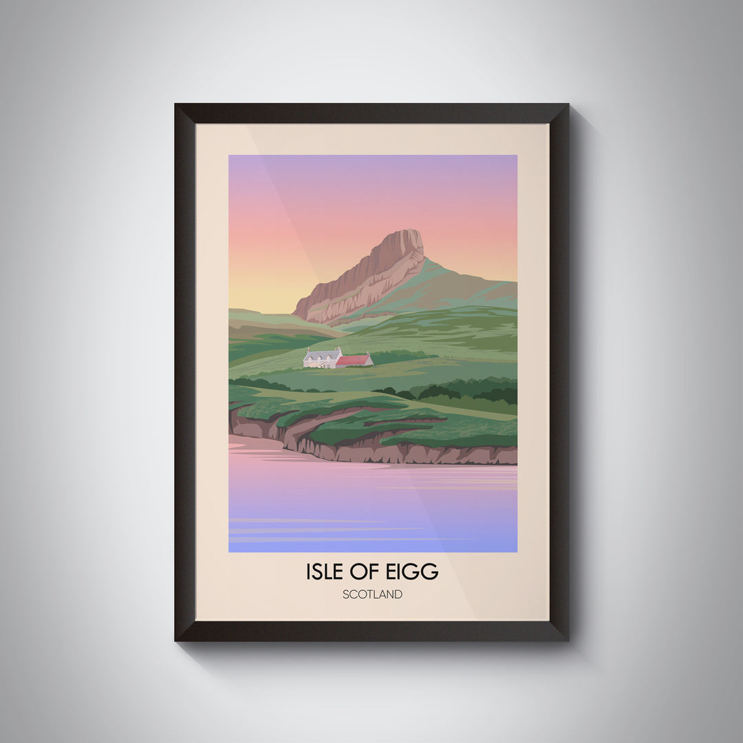 Isle of Eigg Scotland Travel Poster