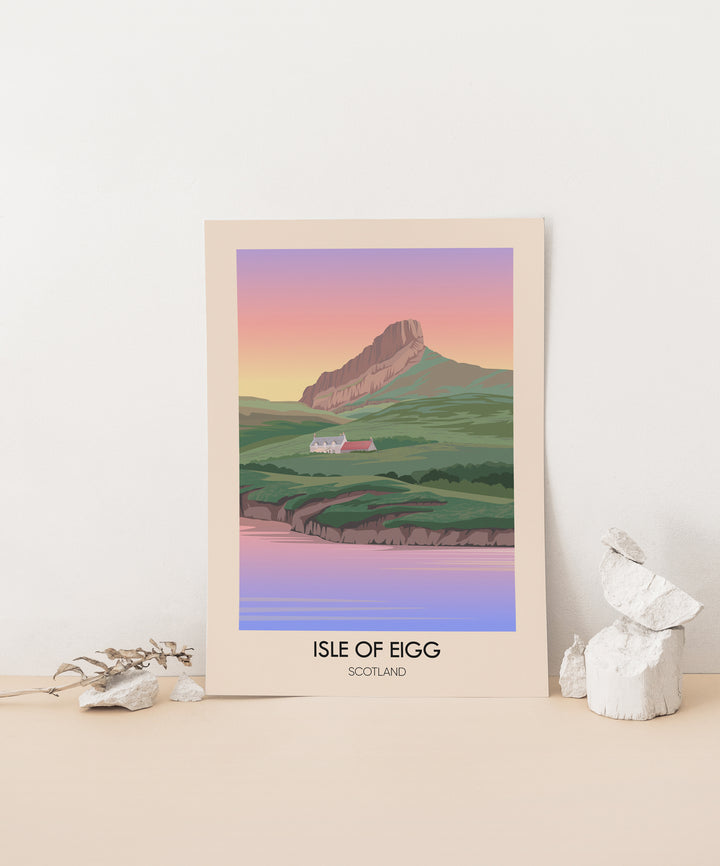 Isle of Eigg Scotland Travel Poster