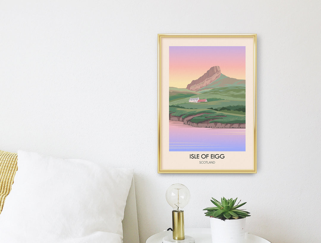 Isle of Eigg Scotland Travel Poster