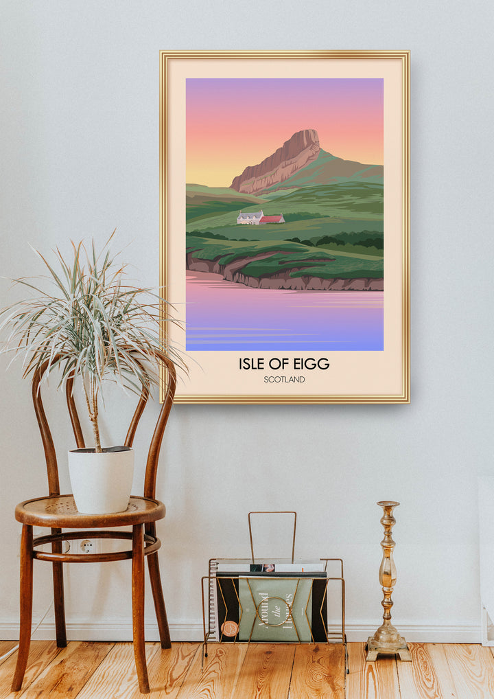 Isle of Eigg Scotland Travel Poster