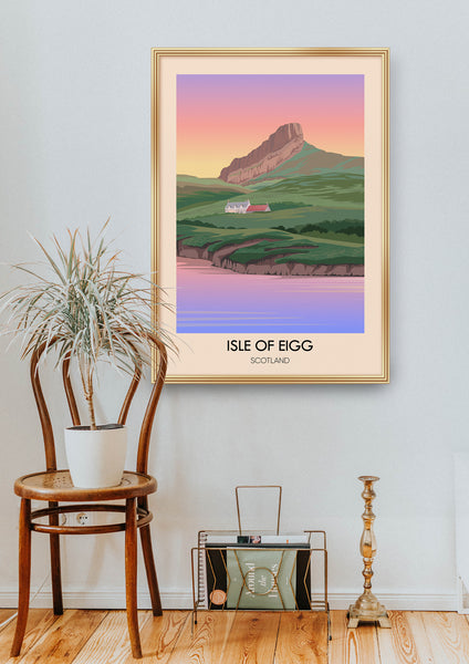 Isle of Eigg Scotland Travel Poster